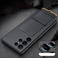 thumbnail image 3 of SaniMore for Samsung Galaxy S22 Ultra 6.8" 2022 Case with TPU Wrist Strap [Kickstand] [Wireless Charging] Anti-fall Shockproof PU Leather Skin Wear-resistant Stylish Cover for S22 Ultra, Darkgreen, 3 of 7