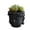 Black, variant on Small Head Planter - Ceramic Face Planters Pots for Indoor Plants, Cute Funny Pot with Drainage Hole, Unique Gift, 3.4x3.7 Inch Black