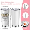 thumbnail image 3 of Difference Maker Gifts for Women, 20 Oz Coffee Tumbler with Lid and Straw, Appreciation Gifts for Teachers Coworkers, Thank You Gift for Boss Leader Employee, 20 Oz Stainless Steel Tumbler, 3 of 6