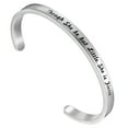 thumbnail image 2 of Inspirational Bracelets for Women Engraved Motivational Quotes Bangle Bracelets Encouragement Gifts for Best Friend, Daughter, Sister, Niece, Mom, Coworkers, 2 of 5