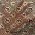 thumbnail image 3 of Savannah Tulle Curtains with Rod Pocket, Medallion Pattern of Monkey Giraffe Lion African Inspired Ethnic Design, Sheer Drape for Wedding Party 2 Panels, 7 Sizes, Mustard and Brown, by Ambesonne, 3 of 3