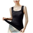 thumbnail image 2 of felwors U Neck Shapewear Built-in Bra Tank Tummy Control Compression Tank Tops for Women Black, M, 2 of 7