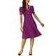 thumbnail image 2 of INSPIRE CHIC Vestido Midi Vintage para Mujeres 2024 Vestidos de Trabajo con Cuello Peter Pan M Púrpura, 2 of 6