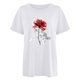 thumbnail image 3 of Gibobby Camisetas de verano para mujer Camisetas tamaño para mujer, camisetas holgadas manga corta con cuello redondo, blusa informal verano, camiseta bás(Blanco,G), 3 of 4