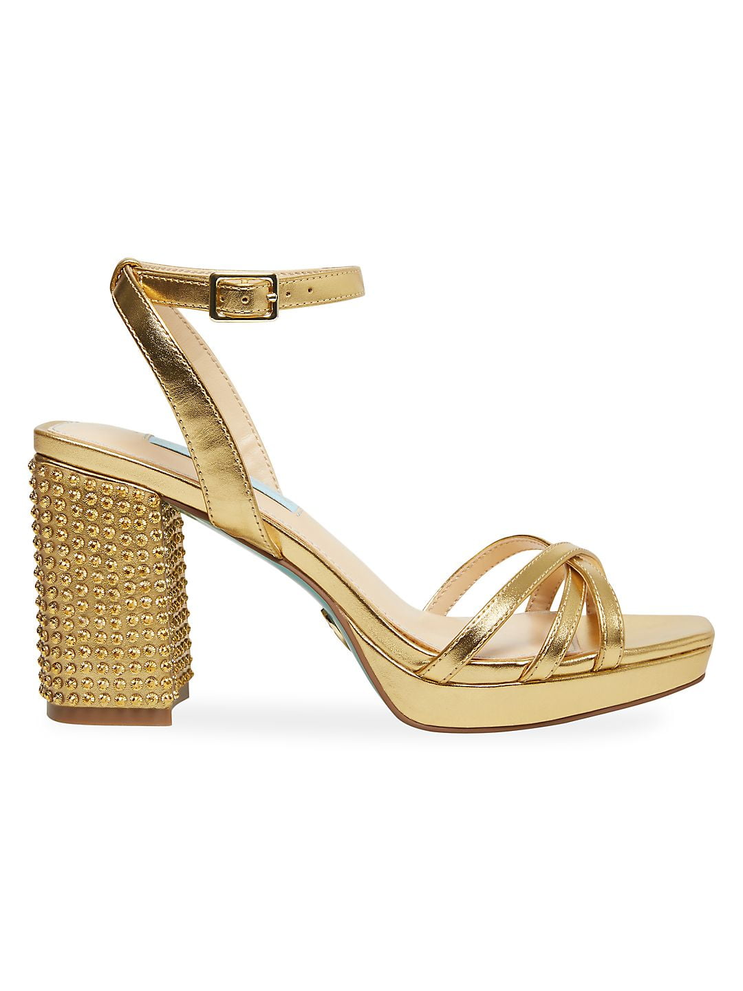 betsey johnson tobie embellished platform sandals