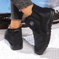 thumbnail image 5 of Womens Mens Snow Boots Winter Warm Lined Anti- Ankle Booties Cozy Feet Wide Toe Shoes Indoor and Outdoor Fuzzy House Slippers, 5 of 7