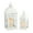 White, variant on 20"&15" H Decorative Candle Lantern Set of 2 Outdoor Lantern with Tempered Glass Metal Candle Holder