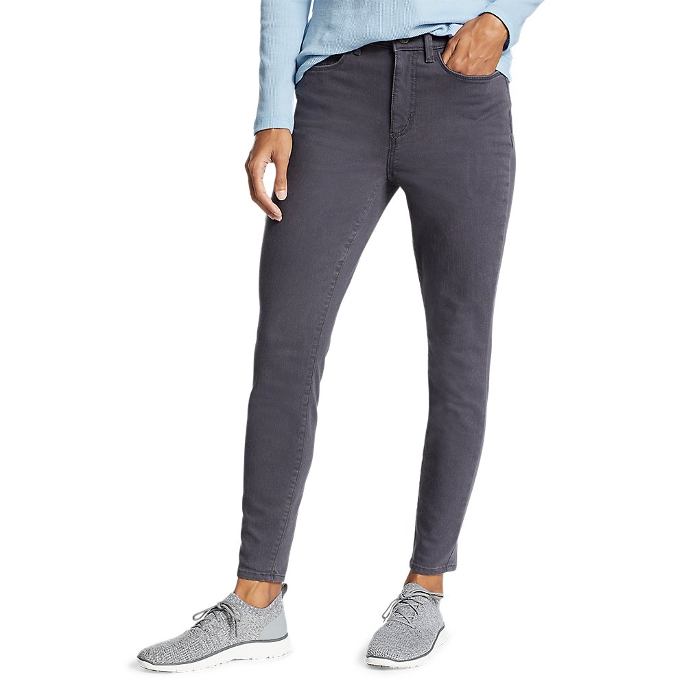 High-Rise Skinny Twill Jeans - Walmart 