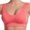 Watermelon red, variant on Women's Sports Bra Workout Hollowed Out Mesh Underwear Vest Running Back Fitness Bra Yoga Push Up Bras