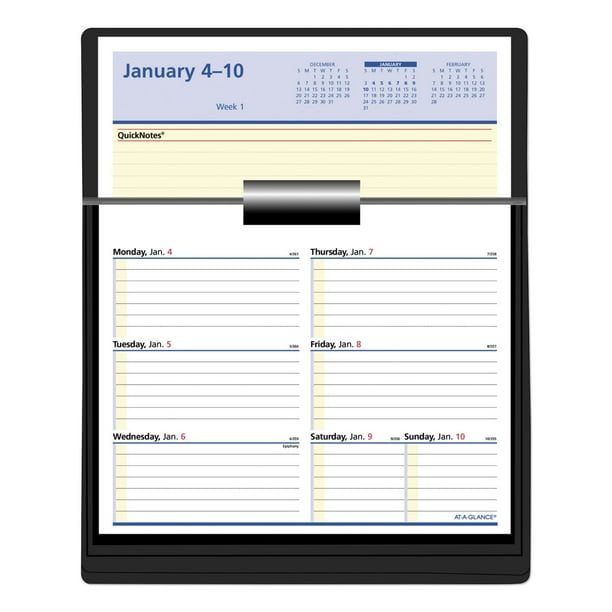 ATAGLANCE FlipAWeek Desk Calendar Refill with QuickNotes ,REFILL