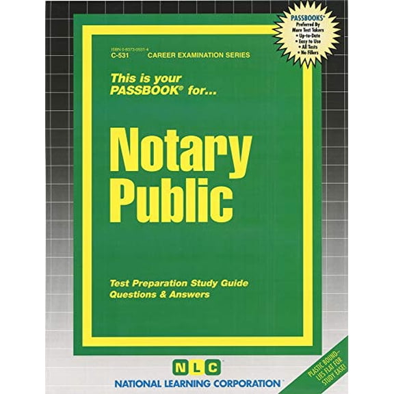 Pre-Owned Career Examination Series: Notary Public (Series #531) (Other)