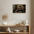 thumbnail image 4 of Vintage Bread Baking Woman Horizontal Canvas Wall Art with Lightweight Foam Frame - Durable and Ready to Hang, Modern Decorative Print for Living Room, Bedroom, Or Office, 4 of 8