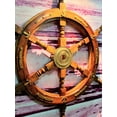 thumbnail image 4 of Wooden Ship Wheel wall and Pirate Décor | Pirate Rustic Captain | SHIP WHEEL 18, 24, 36 INCHES Nautical Style Captain Boat Wheel, 4 of 6