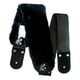 thumbnail image 1 of Correa para guitarra Strap o Tahali para guitarra acústica, bajo eléctrico, guitarra eléctrica Kidam  Peluche hombrera negra, 1 of 4