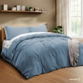 thumbnail image 2 of Juego de Funda para Edredon Duvet Dreamlab, Tamaño Queen, Color Azul Mezclilla, 3 Piezas, 2 of 9