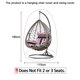 thumbnail image 2 of Funda para silla colgante Dinheiro Egg 210D, funda para silla colgante para silla colgante Egg individual, funda para soporte de patio de 115 x 190 cm, funda para silla colgante para silla Cocoon, 2 of 5
