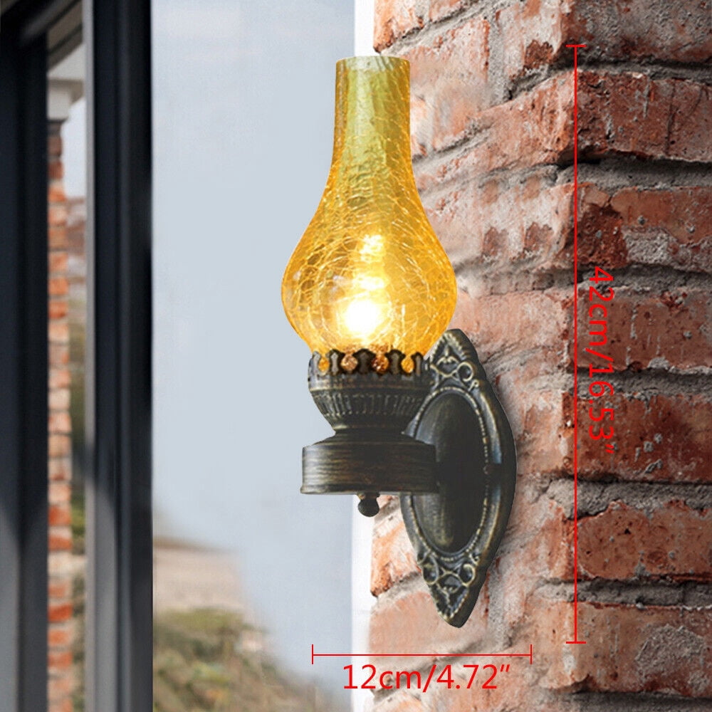 Industrial Wall Sconce with Glass
