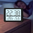 thumbnail image 2 of Digital Wall Clock Large Display Temperature Humidity Sensing Battery Operated, 2 of 9