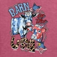 thumbnail image 3 of Wild Bobby Barn In The USA Red White and Blue Cows Pop Culture Unisex Crewneck Sweatshirt, Vintage Heather Red, X-Large, 3 of 6