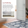 thumbnail image 4 of nuLOOM Finley SpinClean Machine Washable Vintage Distressed Area Rug, 2' 6" x 8', Runner, Finley Blue, 4 of 13