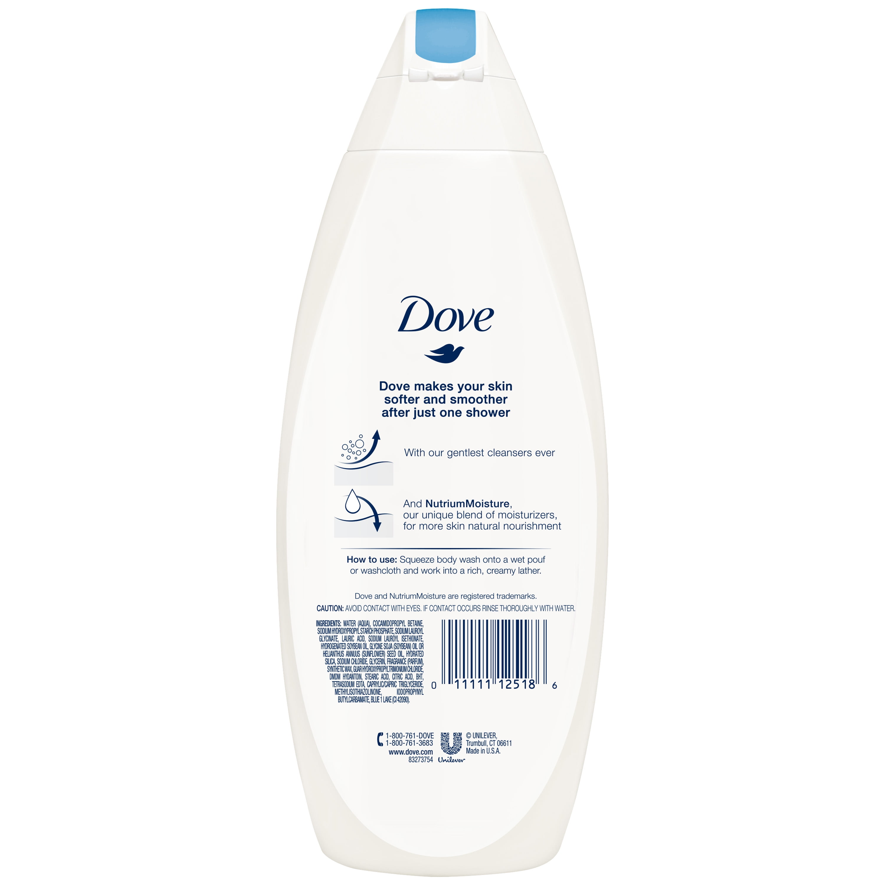 2 Pack Dove Body Wash Gentle Exfoliating 22 oz