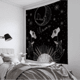 thumbnail image 1 of KelaJuan Tarot Wall Hanging Tapestry, Psychedelic Astrology Mystery Style Suspended Blanket, 1 of 5