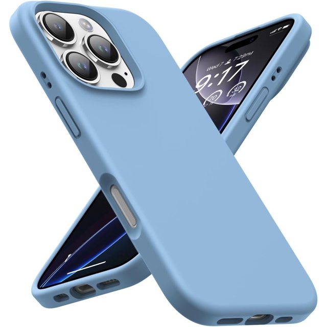 KOMI Designed for iPhone 16 Pro Max Case,Shockproof Liquid Silicone Protective Phone Case with Soft Anti-Scratch Microfiber Lining Ultra Slim Drop Protection Phone Cover 6.9 inch Cornflower