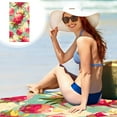 thumbnail image 2 of geerera Europe And The United States Beach Towel Bag Portable Storage Backpack Printed Towel Bath Towel, 2 of 6