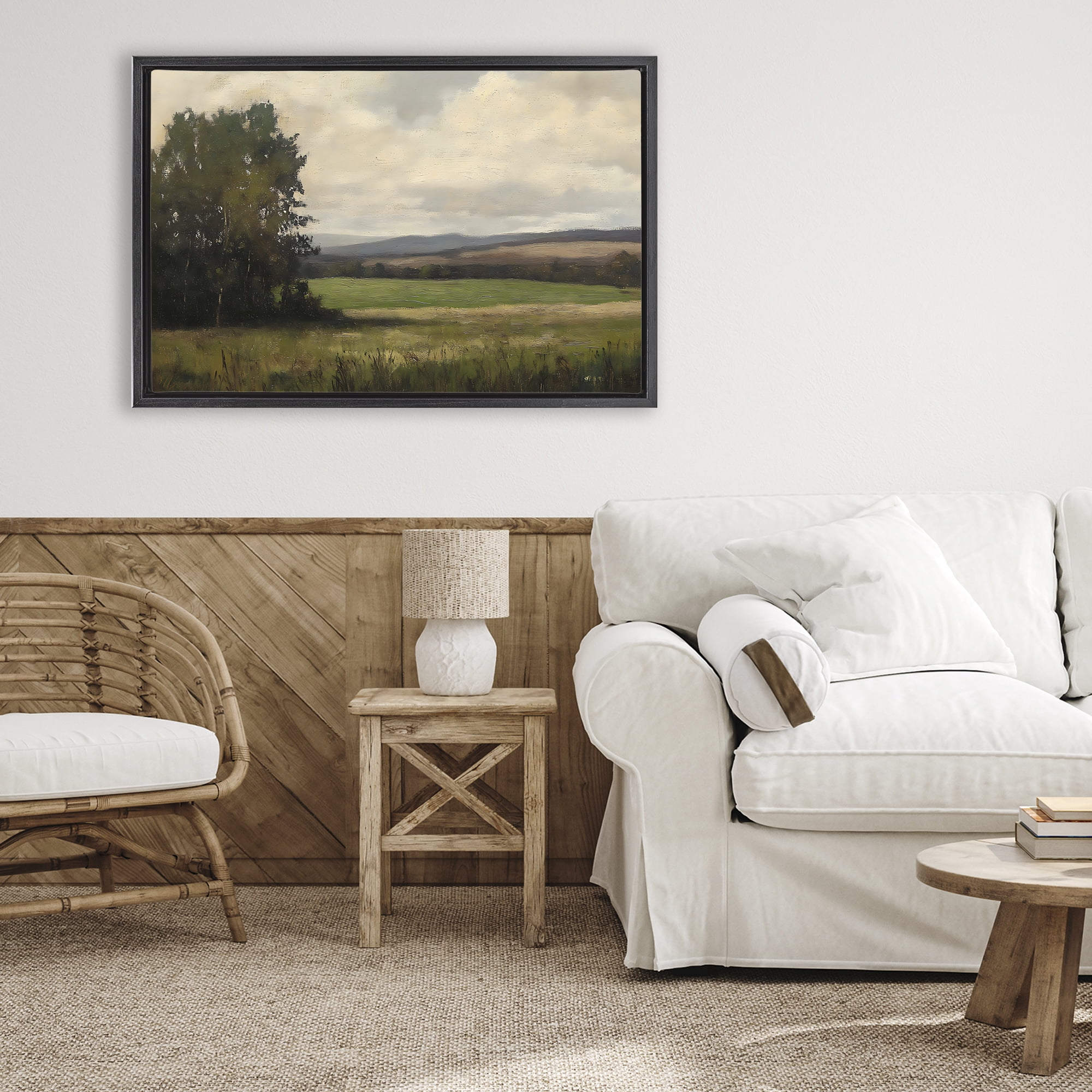 Stupell Industries Hills In The Distance Black Framed Floater Canvas Wall Art, design by Creative Studio