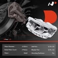 thumbnail image 2 of A-Premium Disc Brake Caliper Assembly with Bracket Compatible with Select Ford Models - F-450 Super Duty/F-550 Super Duty 2017 2018 2019 - Rear Left Driver Side, 2 of 8