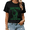 Black, variant on St Patricks Day Green Frog Graphic Tees Womans Tshirt Shirts Black White S-5XL Tops