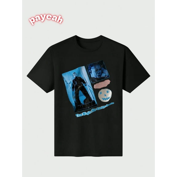 Payeah Movie casual print T-shirt Casual Digital Print pure heavy cotton Womens T-shirts 100% cotton