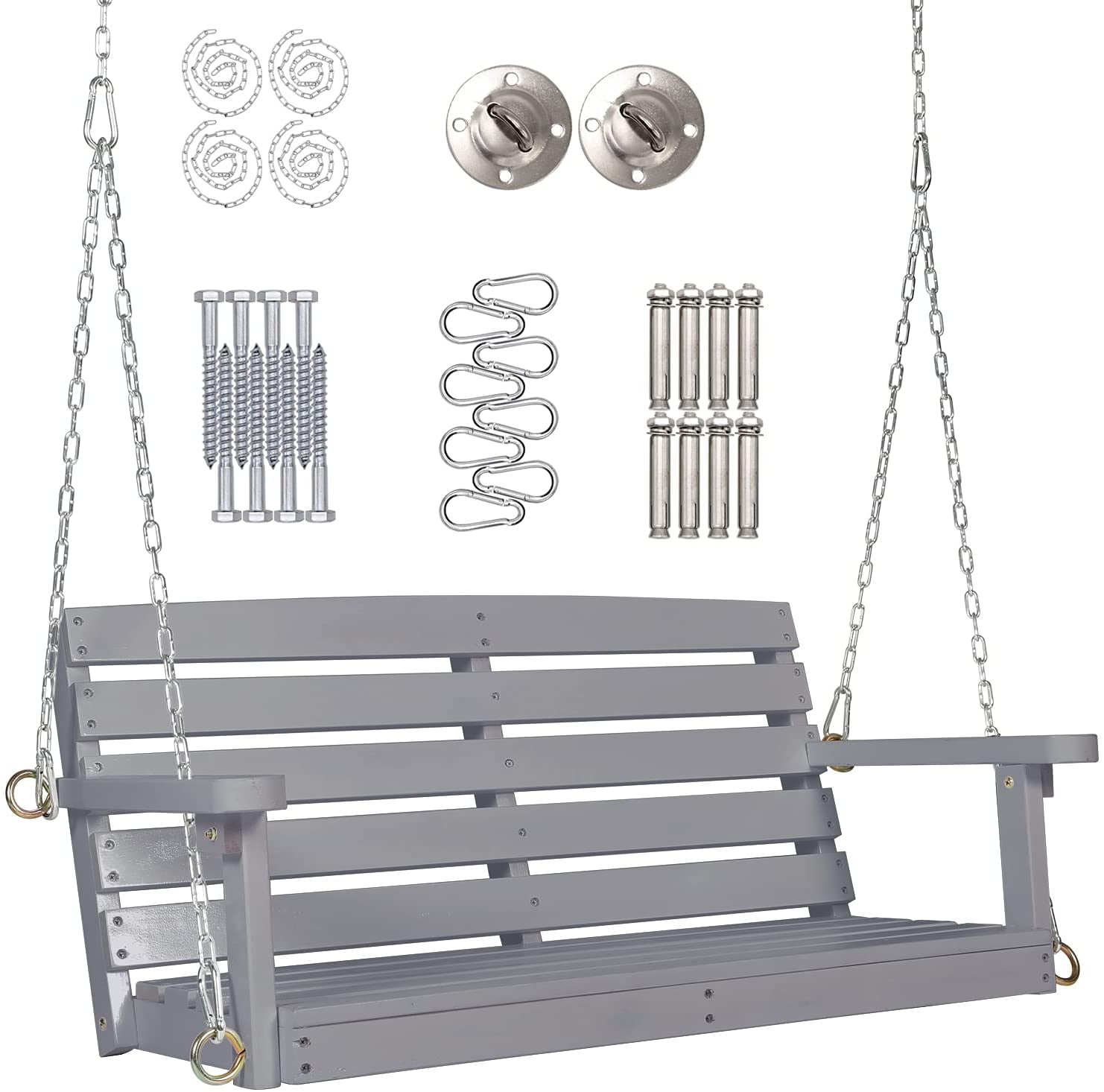 LAZZO Outdoor Wooden Porch Swing Banco Colgante de Costa Rica Ubuy