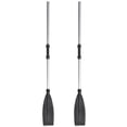 thumbnail image 3 of 2 Pcs Aluminum Alloy Detachable Float Afloat Oars Fitting Boat Rafting Paddle Canoe Oar Boat Paddle, 3 of 5