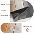 thumbnail image 6 of 2'x6' Rug Runners for Hallways Kitchen, Burnt Orange Gray Ombre Non Slip Entryway Beside Floor Carpet Runner, Vintage Farmhouse Wooden Washable Laundry Room Bedroom Throw Rugs Mat for Family Pet, 6 of 8