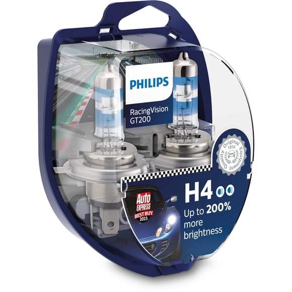 Bombilla para faros de coche Philips RacingVision GT200 H4 +200%