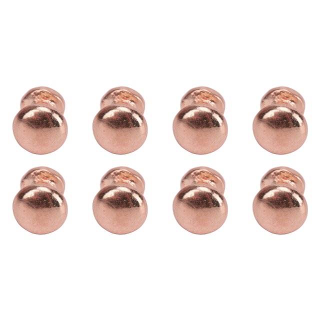 8 UDS. Perillas de Cabeza Redonda en Miniatura a Escala 1:12, Mini Manijas, Manija de Metal, Estilo Simple, Perillas de Manija de Puerta de Casa de Muñecas