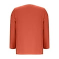 thumbnail image 3 of BLCHUNen Womens Blouses Long Sleeve Casual Lightweight Breathable V Neck Pullover Outdoor Relaxed Fashion Fall Tops, 3 of 6