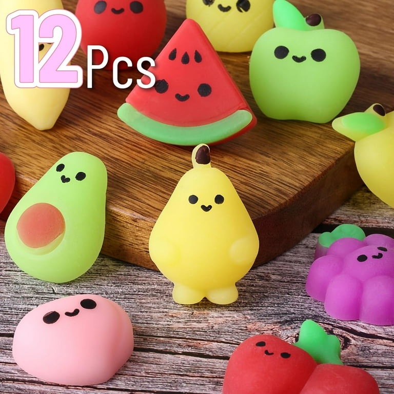 Anboor Jouets à Squishies En Forme De Fruits, Doux Kawaii à