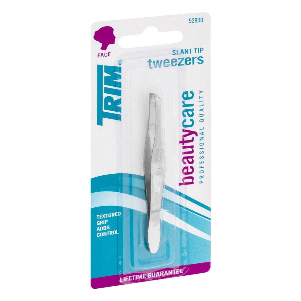 Trim Blunt Tip Tweezers with Textured Grip