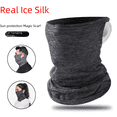 thumbnail image 1 of Pañuelo para la cabeza con protección solar de seda de hielo, máscara para montar al aire libre en verano, protector solar transpirable, protección facial, pañuelo para la cabeza de seda de hielo, 1 of 5