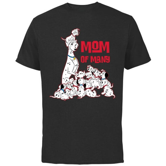 Disney 101 Dalmatians Perdita Mom of Many - Short Sleeve Cotton T-Shirt for Adults - Customized-Charcoal