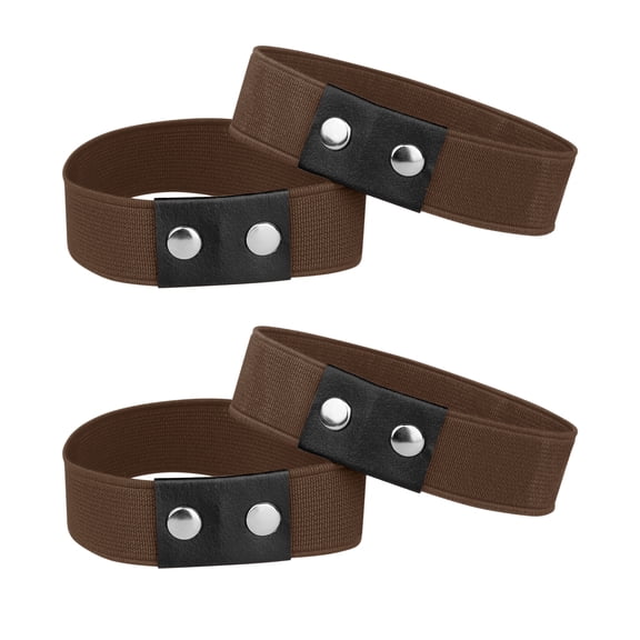 INSPIRE CHIC Women's Detachable Shoe Strap Belt Band Elastic Shoe Ankle Strap Brown Total length: 20.8cm/8.19"