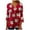 Red, variant on SELONE Christmas Shirts for Women 3/4 Sleeve Xmas Pullover Tops Button Up Christmas Tree Tees Blouses Christmas Themed Clothing Christmas Outfits Ideas Holiday Attire Party Collection Red S