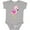 AC-Heather Grey, variant on Inktastic Cute Flamingo, Baby Flamingo, Pink Flamingo Girls Baby Bodysuit