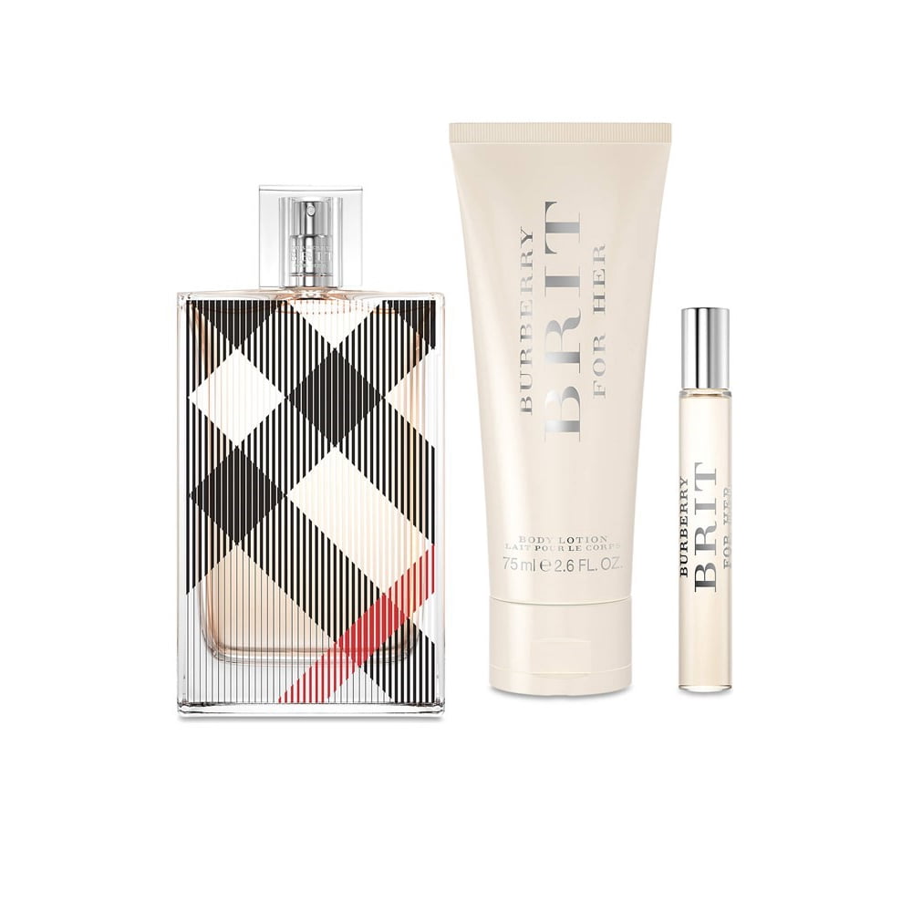 Burberry Burberry Brit Perfume Gift Set for Women 3 Piece Walmart