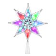 thumbnail image 1 of YUNLIGHTS Christmas Tree Topper Star Fashion Xmas Tree Topper Star Battery Powered Charming Christmas Treetop Star Colorful RGB Xmas Treetop Ornament (US Plug), 1 of 6