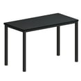 thumbnail image 1 of Computer Desk, Black 47inch MDF And Metal Multi-function Table For Dining and Living Room,Modern Minimalistic Style, Solid Sturdy Table, 1 of 5