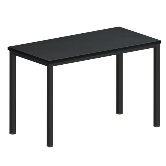 Computer Desk, Black 47inch MDF And Metal Multi-function Table For Dining and Living Room,Modern Minimalistic Style, Solid Sturdy Table