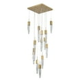 thumbnail image 3 of Bethel International Chandelier Gold Metal & Crystal, 3 of 5